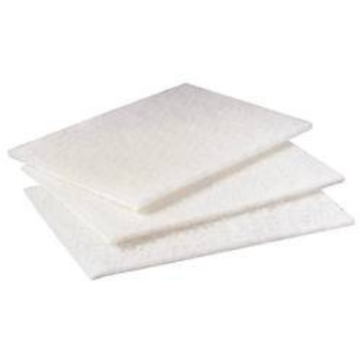 FIBRA BLANCA SUAVE P/ACERO INOXIDABLE