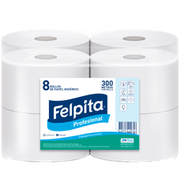 Papel Higienico 4x300m cono grande FELPITA